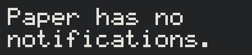 The same words at the Largest size in dark mode: pale type on a dark panel.